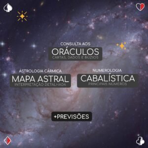 KIT PROMO: Cartas, Mapa Astral e Numerologia
