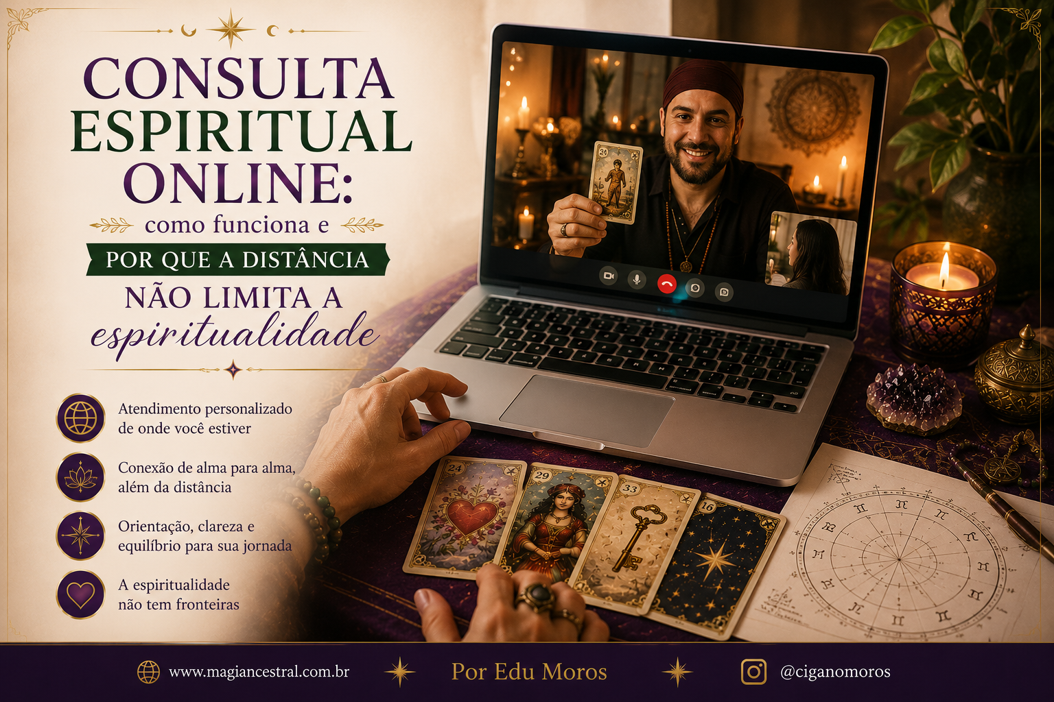 Consulta Espiritual Online: a distância não limita a espiritualidade