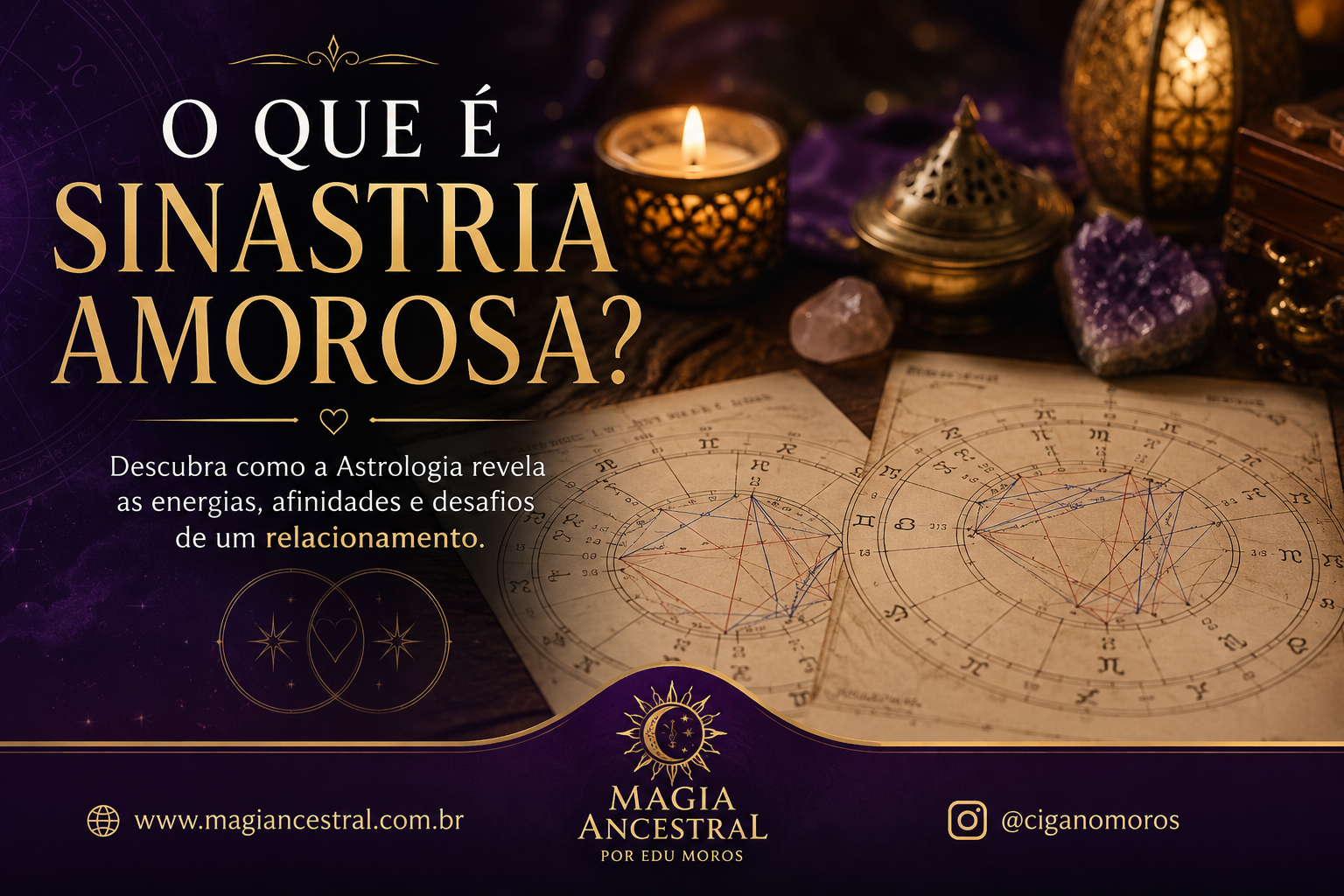 O que é Sinastria Amorosa? Entenda como a Astrologia revela a energia dos relacionamentos