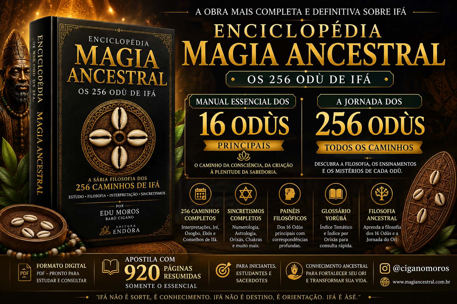 Enciclopédia Magia Ancestral – Os 256 Odù de Ifá | Apostila Completa com 920 Páginas